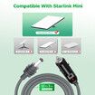 Starlink Mini DC Power Cable Cigarette Lighter 3M Starlink Mini Cable 12V-24V DC Car Power Cord 18AWG Power Cord Waterproof