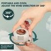 Portable Silent Mini Bladeless Fan Clip On,3 Speed Clip on Fan for Shirt and Waist