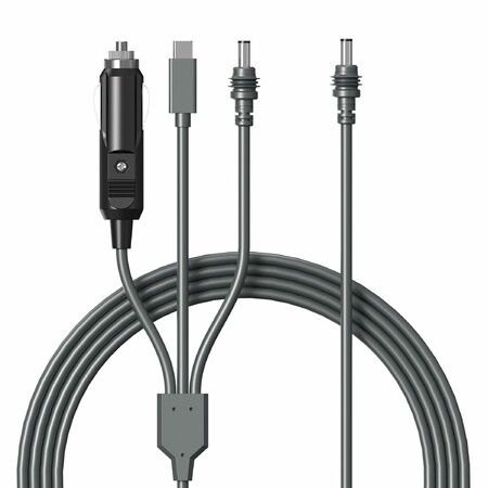 3 in 1 Starlink Mini Cable 3M,High-Speed USB C/Car Charger/DC to DC Replacement Cable,Waterproof Extension Power Cable Accessories