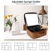 Makeup Bag With Led Mirror Travel Makeup Organizer With 3 Lighted Settings,Adjustable Dividers And Makeup Brush Storage,Color Brown