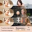 Makeup Bag With Led Mirror Travel Makeup Organizer With 3 Lighted Settings,Adjustable Dividers And Makeup Brush Storage,Color Brown