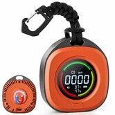 Portable Carbon Monoxide Detectors for Travel 3-in-1 Square Carbon Monoxide Monitor with 43 Detection Holes,RV CO Detector Alarm Temp/Humidity Sensor