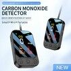 Portable Carbon Monoxide Detectors 3-in-1 Mini Size CO Monitor with Kickstand & Lanyard 85 dB Alarm CO Temperature Humidity Sensor