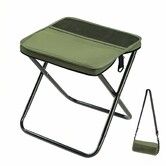 Foldable Backpack Stool Outdoor Camping Stool, Portable Collapsible Chairs Carry Bag For Outdoor Camping Fishing Picnics Color Green Size S