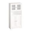 Modern Bathroom Cabinet Unit Pantry Cupboard Bookcase Filing Display Shelving Floor Free Standing for Kitchen Bedroom Laundry Room Office 60x30x128cm