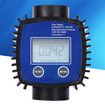 K25 1in Internal Thread Water Sensor Meter, Digital Display Flowmeter for Gasoline, Chemical Liquid (Blue)