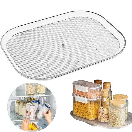 Kitchen Storage Rack,Turntable Organizer For Refrigerator 360 Degree Rotatable Storage Tray For Cabinet, Table, Pantry, Kitchen