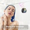 Bluetooth Shower Speaker IPX7 Waterproof with Light Show,Built-in Microphone and Shower Radio,Portable for Home,Pool,Beach,Travel