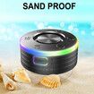 Bluetooth Shower Speaker IPX7 Waterproof with Light Show,Built-in Microphone and Shower Radio,Portable for Home,Pool,Beach,Travel