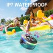 Bluetooth Shower Speaker IPX7 Waterproof with Light Show,Built-in Microphone and Shower Radio,Portable for Home,Pool,Beach,Travel