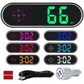 GPS Digital Speedometer for Car KMH,Universal HUD Speed Meter with LED Large Font with USB Cable,Plug and Play