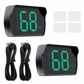 GPS Digital Speedometer for Car KMH,Golf Cart Universal HUD Speed Meter,Head Up Display Car Accessories with LED Large Font,Plug and Play,2Pack