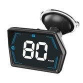Car HUD Digital Speedometer for Car Head Up Display KMH Compass Direction USB Cable Plug & Play Over Speed Alert for All Vehicle