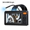 3 Inch Screen Visual Detector For Pipeline Inspection And Maintenance 4.3-inch Large Screen 8 LED Lights IP67 Waterproof-5M 8.0MM Single Head