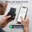 Wallet Tracker Card Air-Tag (iOS Only) - Work with Apple Find My,Bluetooth Tracker Smart Card Wallet Finder,0.08in Slim,IP68 Waterproof 2Pack
