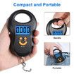 50kg Digital Scale,Portable Luggage Weight Scale,Electronic Hanging Hook Scale with Backlit LCD Display For Fishing Luggage
