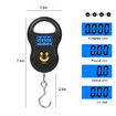 50kg Digital Scale,Portable Luggage Weight Scale,Electronic Hanging Hook Scale with Backlit LCD Display For Fishing Luggage