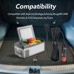 DC 12V Power Cord Car Fridge Compatible with Alpicool, Bodega, Euhomy, BougeRV, ARB, Dometic, ICECO, Setpower, JoyTutus 2Meters Car Refrigerator Power Cord