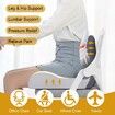 Memory Foam Integrated Seat Cushions, Back and Seat Cushion, Ergonomic Pad Pillow for Lower Back Tailbone Protection Lumbar Support (Grey)
