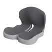 Memory Foam Integrated Seat Cushions, Back and Seat Cushion, Ergonomic Pad Pillow for Lower Back Tailbone Protection Lumbar Support (Grey)