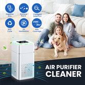 Air Purifier Cleaner Home HEPA Dust Filter Room Fresher Purification System Activated Carbon Filtration Ioniser UV Steriliser Pet Hair Quiet Portable
