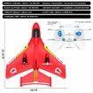 Remote Control Wireless Airplane Toy,Gravity Gliders Airplane With Lights,Rc Float Plane,2.4G 2 Channels RC Remote Control Fighter Model Toy Red
