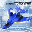 Remote Control Wireless Airplane Toy,Gravity Gliders Airplane With Lights,Rc Float Plane,2.4G 2 Channels RC Remote Control Fighter Model Toy Red