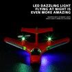 Remote Control Wireless Airplane Toy,Gravity Gliders Airplane With Lights,Rc Float Plane,2.4G 2 Channels RC Remote Control Fighter Model Toy Red