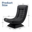 Floor Sofa Bed Chair Couch Recliner Lounge Foldable 360 Degree Swivel Rotating Lazy Lounger Comfortable Adjustable Chaise Ground Cat Scratch Leather