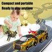 Collision Transforming Car Toy, Transformation Car Toy with Crash and Transform Feature, for Age 3 Up Boys and Girls, Golden