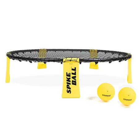 Outdoor Beach Ball Game Set Includes Standard 2 Balls, Net, Carring Case and Instruction Roundnet Game Set for Men Women and Family