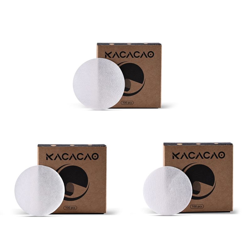 3 Sizes 300 Sheets Round Powder Bowl Design Italian Coffee Filter Paper 51mm 53mm 58mm For Coffee Machine