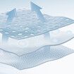 Black 3D Ice Silk Carr Seat Cushion Cooling Pad Ventilation Four Seasons