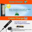 Replacement Solar TV Remote Control for Samsung Smart TV (2018-2025) Rechargeable Solarcell,USB-C Charging,Voice & Bluetooth