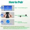 Replacement Solar TV Remote Control for Samsung Smart TV (2018-2025) Rechargeable Solarcell,USB-C Charging,Voice & Bluetooth