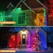 Solar Spot Lights Outdoor,36 LEDs Solar Landscape Lighting with 2200mAh,Outdoor Lights Auto On/Off 2-in-1 Wall or Ground Solar Powered 4 Pack (Multicolor)