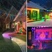 Solar Spot Lights Outdoor,36 LEDs Solar Landscape Lighting with 2200mAh,Outdoor Lights Auto On/Off 2-in-1 Wall or Ground Solar Powered 4 Pack (Multicolor)