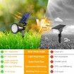 Solar Lights Outdoor Waterproof,36 LEDs 1000LM Adjustable Solar Spot Lights Outdoor,2-in-1 Solar Powered Spotlight Landscape Lighting 4 Pack (Cool White)
