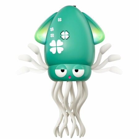 Dancing Octopus Baby Toy,Electric Crawling Octopus Tummy Time Toy,Rechargeable Magic Dancing Music Squid for Age3+,Birthday Gifts,Funny Squid (Green)