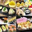 Onigiri Mold, 3 Pcs Musubi Press Maker Triangle Rice Ball Mold Maker for Kid Lunch Bento and Home DIY