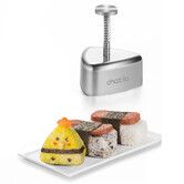 Onigiri Mold Stainless Steel, Musubi Mold Rice Kit, Maker Press, Classic Triangle Rice Ball Maker Sushi Set for Kid Lunch Bento and Home DIY, 1 Pack