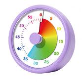 Visual Timer for Kids, 60 Minutes Countdown Timer for Classroom Kitchen Home Office Study, Pomodoro Timer Tools for Kids (Purple)