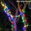 Solar LED String Lights,30M 300 LED Waterproof Rope Light 8 Modes Colorful Outdoor Lights for Garden,Camping,Christmas,Halloween Decorations