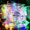 Solar LED String Lights,12M 100 LED Waterproof Rope Light 8 Modes Colorful Outdoor Lights for Garden,Camping,Christmas,Halloween Decorations