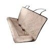 Car Dog Pet Seat Barriers Bed 124x55x35cm Universal Rear Pet Mat Washable All Season Oxford PP Cotton Hair Dirt Proof COL Khaki