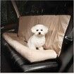 Car Dog Pet Seat Barriers Bed 124x55x35cm Universal Rear Pet Mat Washable All Season Oxford PP Cotton Hair Dirt Proof COL Khaki
