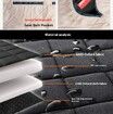 Car Dog Pet Seat Barriers Bed 124x55x35cm Universal Rear Pet Mat Washable All Season Oxford PP Cotton Hair Dirt Proof COL Khaki