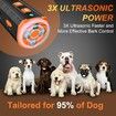 Dog Bark Deterrent Device, Anti Barking Device for Dogs with 3X Ultrasonic, Bark Shield to Stop Neighbors Dog Barking