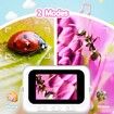 3.0 Inch Microscope Handheld Pocket Magnifying Glass with Lights 1000X HD Color Screen Magnification Bug Collector Insects Ladybugs Jewelry Coins-White