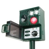 Solar Animal Repellent, 3 in 1 Squirrel Repellent Cat Deer Raccoon Rodent Repellent Ultrasonic Outdoor, Pest Repeller with Motion Activated